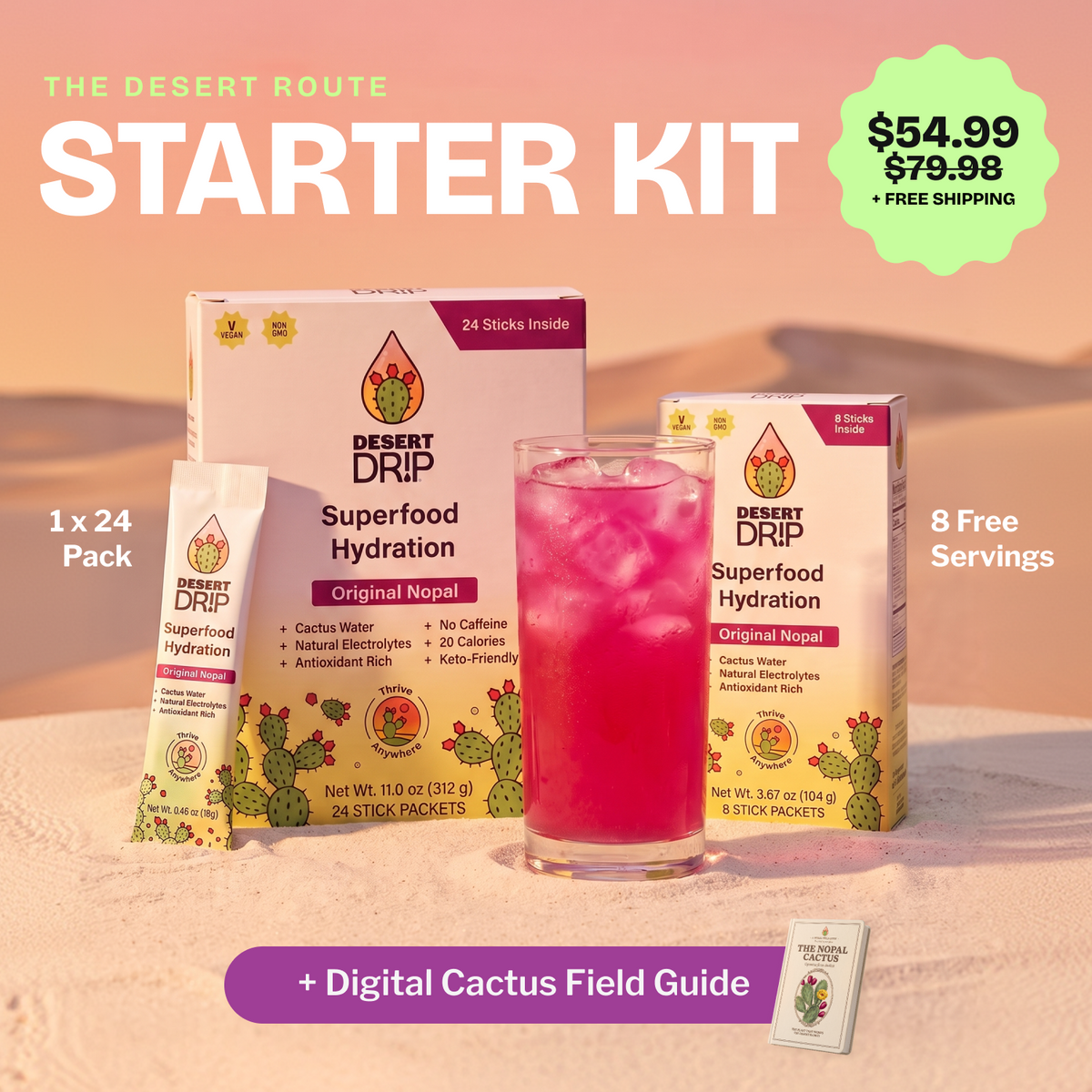 Cactus Fruit Hydration Powder